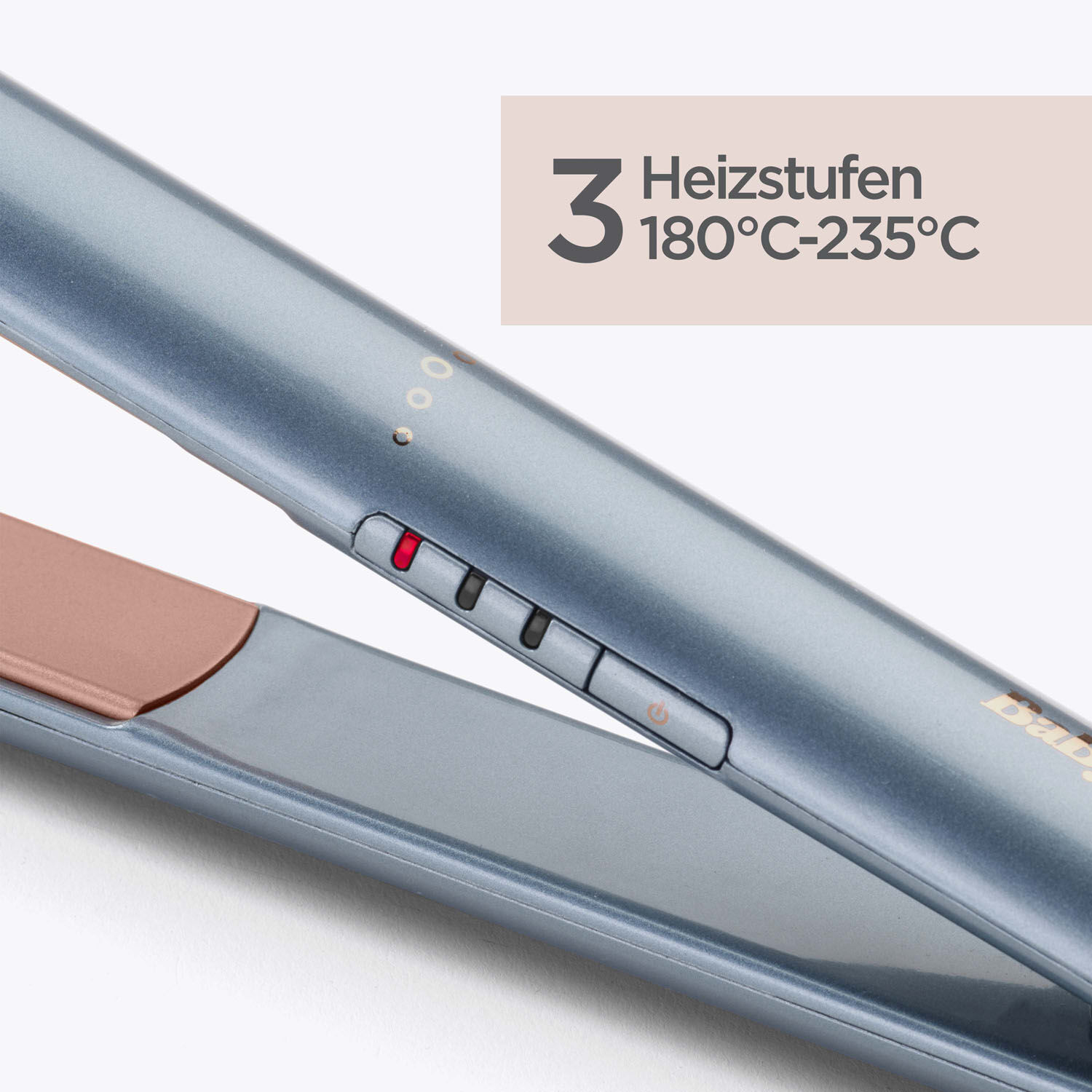 3 Heizstufen 180&deg;C-235&deg;C